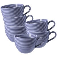 Seltmann Weiden Beat Color Glaze Milchkaffeetasse 0,35 l 6er Set - Fliederblau