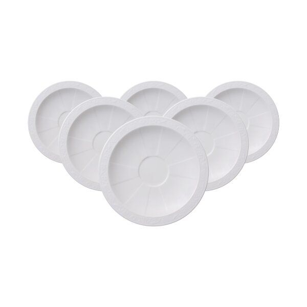 Villeroy & Boch White Pearl Untertasse ø 16 cm 6er Set