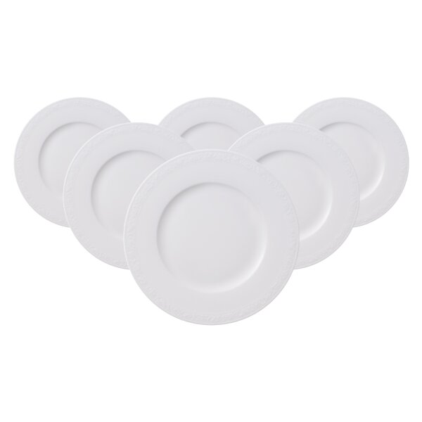 Villeroy & Boch White Pearl Frühstücksteller ø 22,7 cm 6er Set