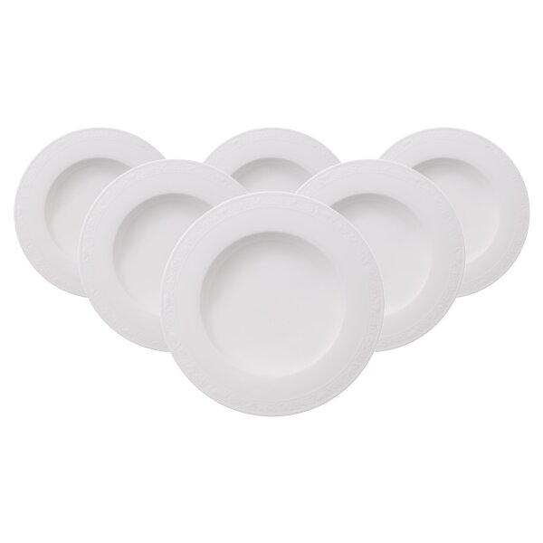 Villeroy & Boch White Pearl Suppenteller ø 24,8 cm 6er Set