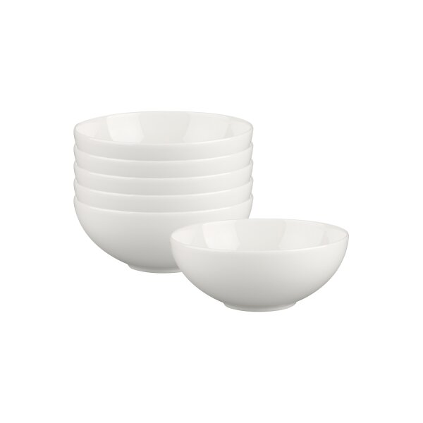 Villeroy & Boch White Pearl Dessertschale ø 13 cm 6er Set