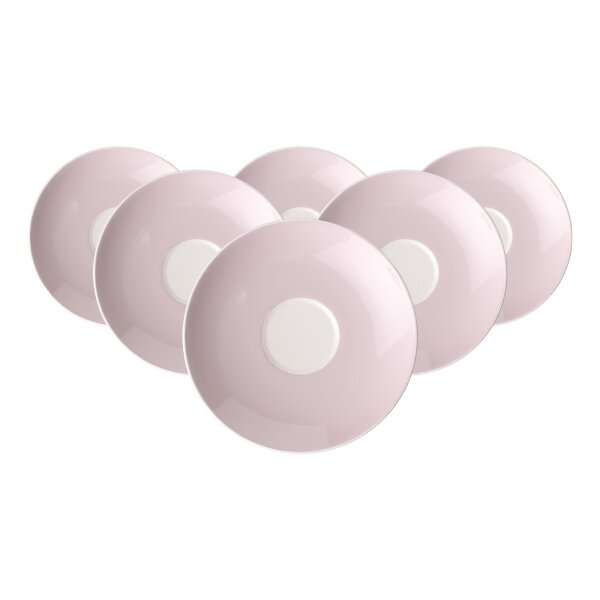 Villeroy & Boch Rose Garden Espressountertasse ø 11,7 cm 6er Set rosa
