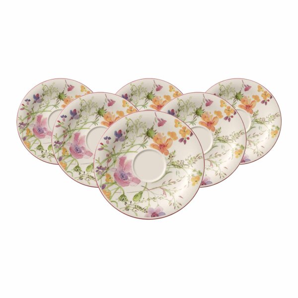Villeroy & Boch Mariefleur Basic Frühstücksuntertasse ø 19 cm 6er Set