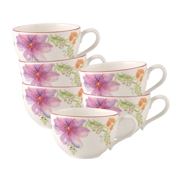 Villeroy & Boch Mariefleur Basic Frühstückstasse 290 ml 6er Set