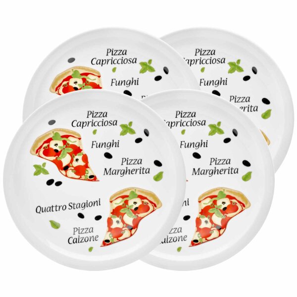 Van Well Pizzateller ø 30,5 cm Margherita 4er Set