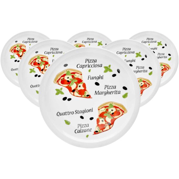 Van Well Pizzateller ø 30,5 cm Margherita 6er Set