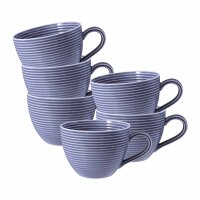 Seltmann Weiden Beat Color Glaze Kaffeetasse 0,26 l 6er Set - Fliederblau