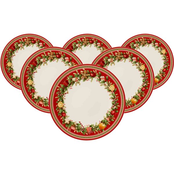 Villeroy & Boch Winter Bakery Delight Speiseteller ø 27,4 cm 6er Set