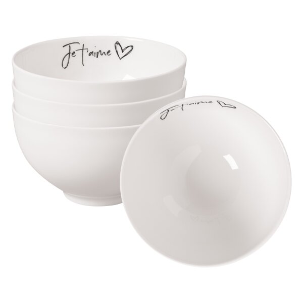Villeroy & Boch Statement Bol Je taime ø 13,8 cm 4er Set