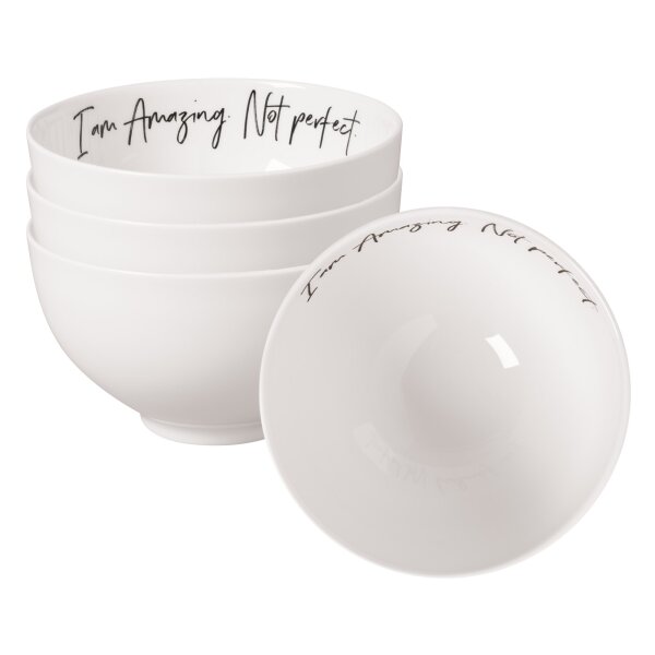 Villeroy & Boch Statement Bol Amazing not perfect ø 13,8 cm 4er Set