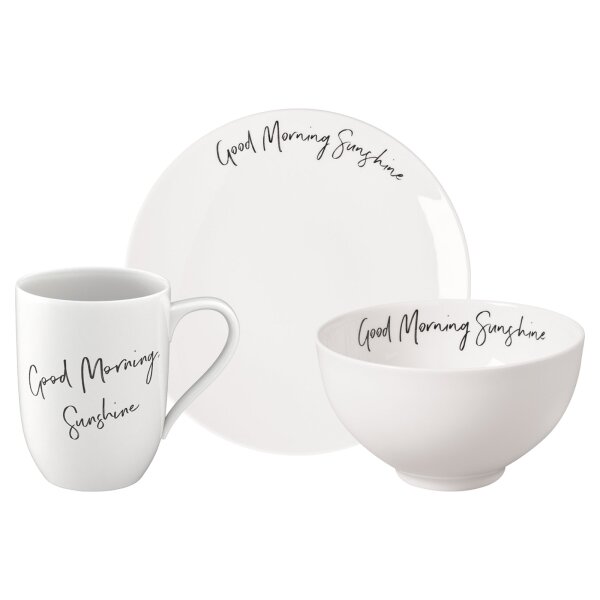 Villeroy & Boch Statement Frühstücks-Set Good Morning Sunshine 3-teilig