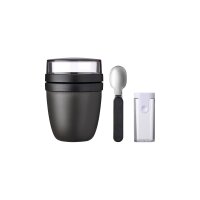 Mepal ELLIPSE Lunchpot + Faltbarer Löffel - Nordic Black