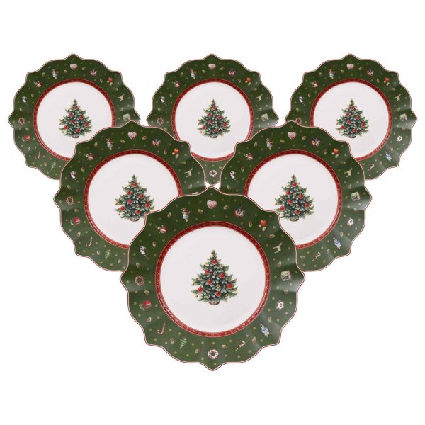 Villeroy & Boch Toys Delight Frühstücksteller ø 24,5 cm grün 6er Set