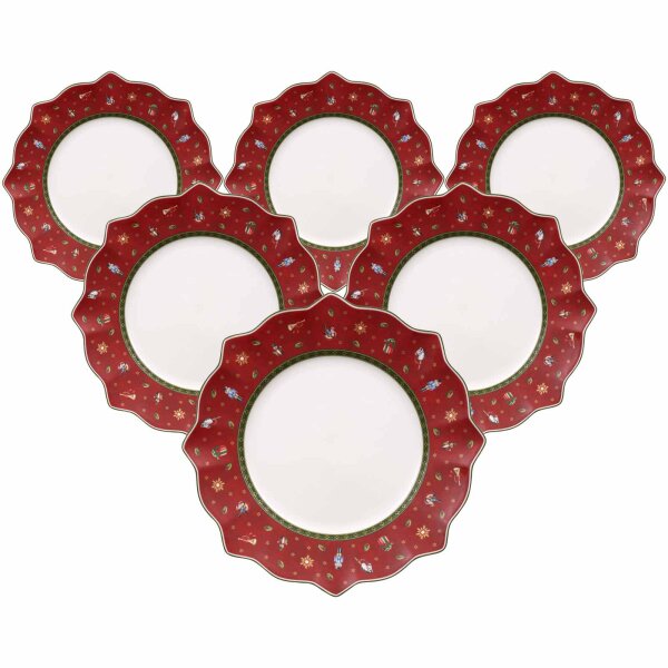 Villeroy & Boch Toys Delight Speiseteller ø 28,4 cm 6er Set Rot