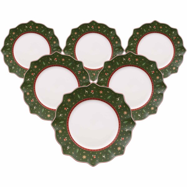 Villeroy & Boch Toys Delight Speiseteller ø 28,4 cm 6er Set Grün