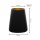 Teelichthalter schwarz-gold 3er Set Weihnachtsmotiv