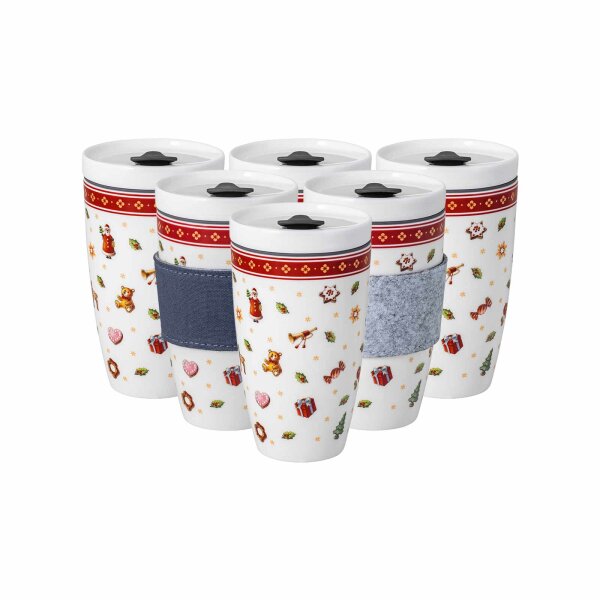 Villeroy & Boch Toys Delight Coffee To Go Becher 350 ml 6er Set