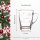Gravur Glasbecher Kaffeebecher 300 ml - Schneeflocken - 30 Stück