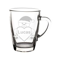 Glasbecher Kaffeebecher 300 ml - Plüschbär - 1...