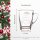 Glasbecher Kaffeebecher 300 ml - Plüschbär - 1 Stück
