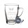 Glasbecher Kaffeebecher 300 ml - Glockenkranz - 30 Stück