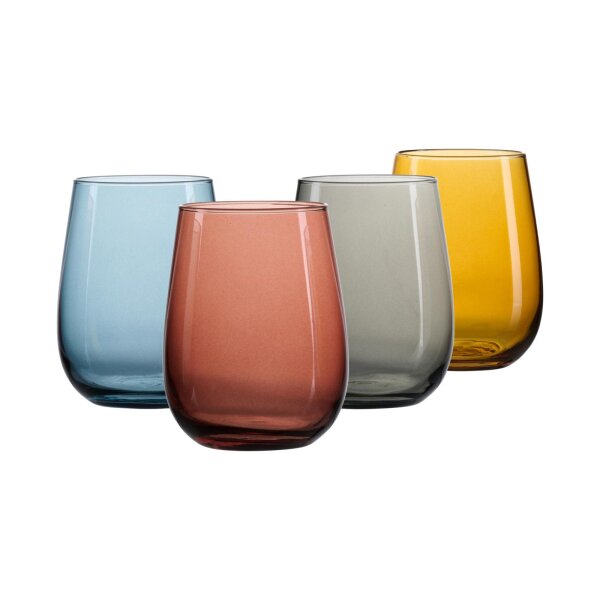 Ritzenhoff & Breker Palermo Trinkglas 475 ml bunt 4er Set