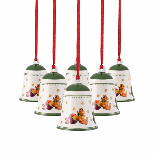 Villeroy & Boch My Christmas Tree Glocke Spielzeug ø 5,4 cm 6er Set - grün
