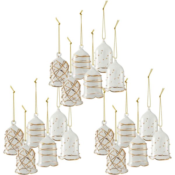 Villeroy & Boch Winter Collage Accessoires Glasglocke gold 18 tlg.