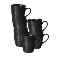 Ritzenhoff & Breker Kitwe Kaffeebecher 370 ml 6er Set - Schwarz