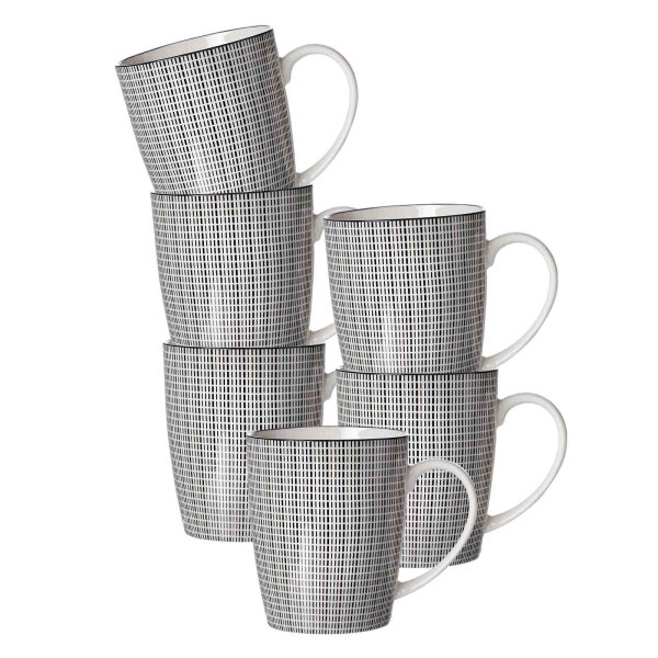 Ritzenhoff & Breker Takeo Stripes Henkelbecher 350 ml 6er Set