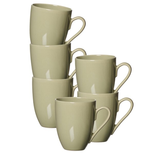 Ritzenhoff & Breker Cecina Kaffeebecher 320 ml 6er Set - Grün