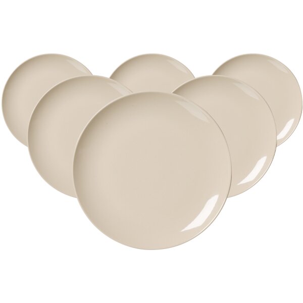 Ritzenhoff & Breker Cecina Speiseteller ø 26 cm 6er Set - Beige