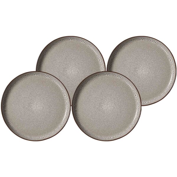Ritzenhoff & Breker Visby Speiseteller ø 26,5 cm 4er Set - Grau