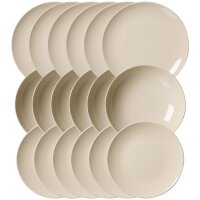Ritzenhoff & Breker Cecina Teller-Set 18-teilig - Beige