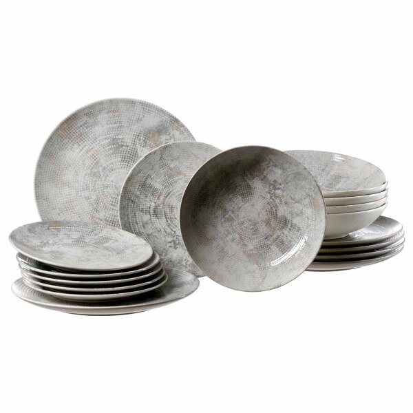 Ritzenhoff & Breker Cecina Teller-Set 18-teilig - Perle
