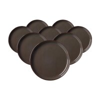 Ritzenhoff & Breker Visby Dessert-Teller ø 20,5 cm 8er Set - Dunkelgrau