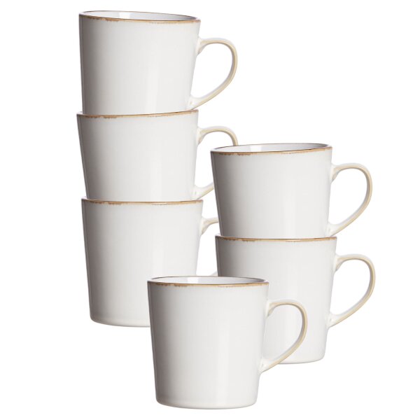 Ritzenhoff & Breker Visby Becher 400 ml 6er Set - Weiß
