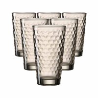 Ritzenhoff & Breker Favo Longdrinkglas 400 ml 6er Set - Braun