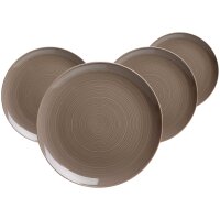 Ritzenhoff & Breker Suomi Speiseteller ø 26 cm 4er Set - Braun