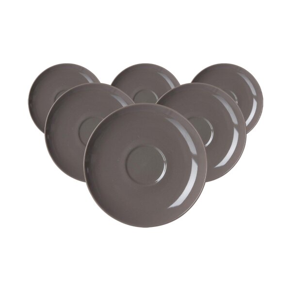 Ritzenhoff & Breker Suomi Kaffeeuntertasse ø 15 cm 6er Set - Braun