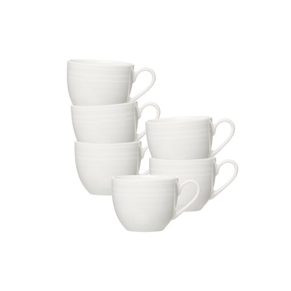 Ritzenhoff & Breker Levi Espressotasse 90 ml weiß 6er Set
