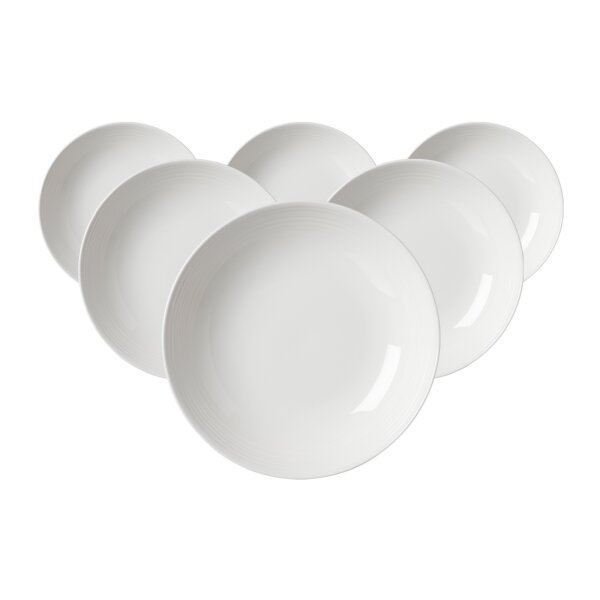 Ritzenhoff & Breker Levi Suppenteller ø 22 cm 6er Set - Weiß