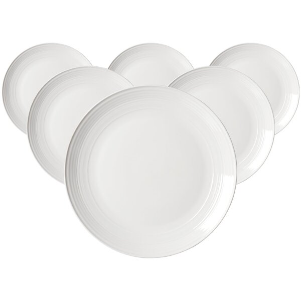 Ritzenhoff & Breker Levi Speiseteller ø 27 cm 6er Set - Weiß