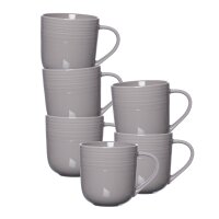 Ritzenhoff & Breker Levi Kaffeebecher 400 ml 6er Set -  Grau