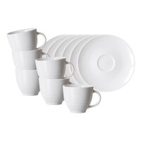 Ritzenhoff & Breker Suomi Espressotasse mit Untertasse 90 ml 6er Set - Beige