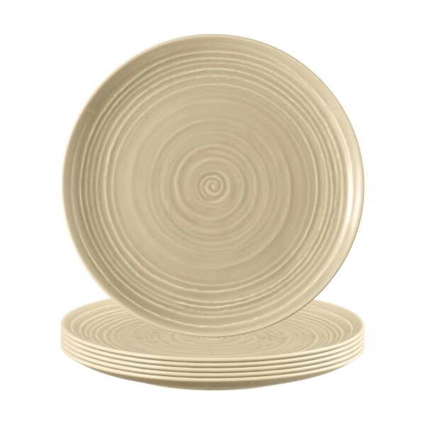Seltmann Weiden Terra Frühstücksteller ø 22,5 cm 6er Set - Sandbeige