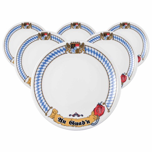 Seltmann Weiden Compact Bayern Frühstücksteller ø 19 cm 6er Set
