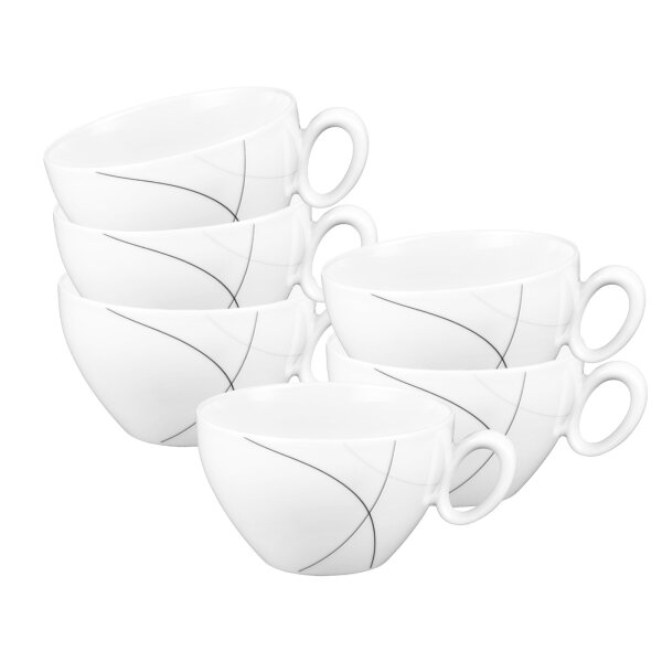 Seltmann Weiden Trio Highline Frühstückstasse 0,39 l 6er Set