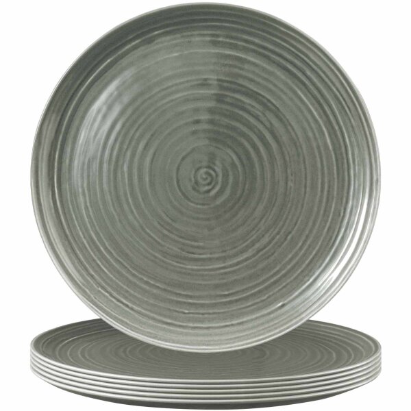 Seltmann Weiden Terra Pizzateller ø 31,5 cm 6er Set - Perlgrau