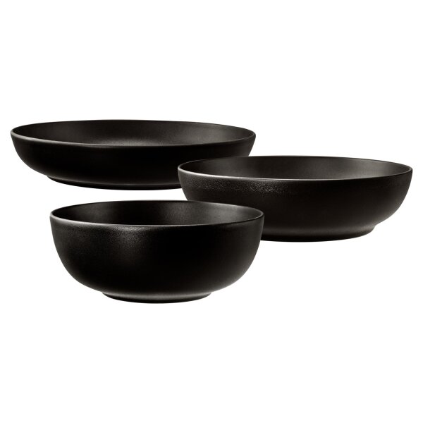 Seltmann Weiden Liberty Velvet Black Foodbowl Set 3-teilig